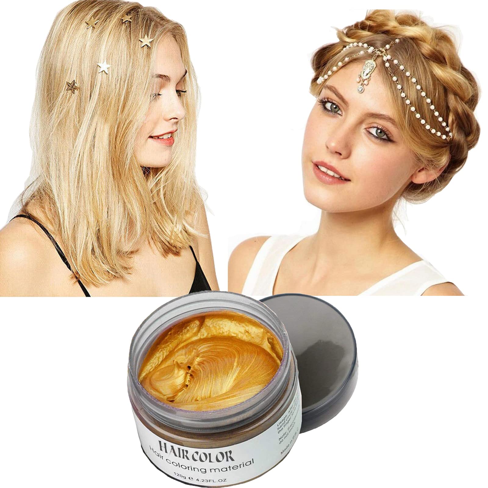 Acosexy Color Wax Or: application facile pour un résultat temporaire.