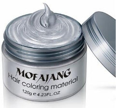 Acosexy pâte-coiffante gris-argent, look argenté temporaire rapide pour cosplay