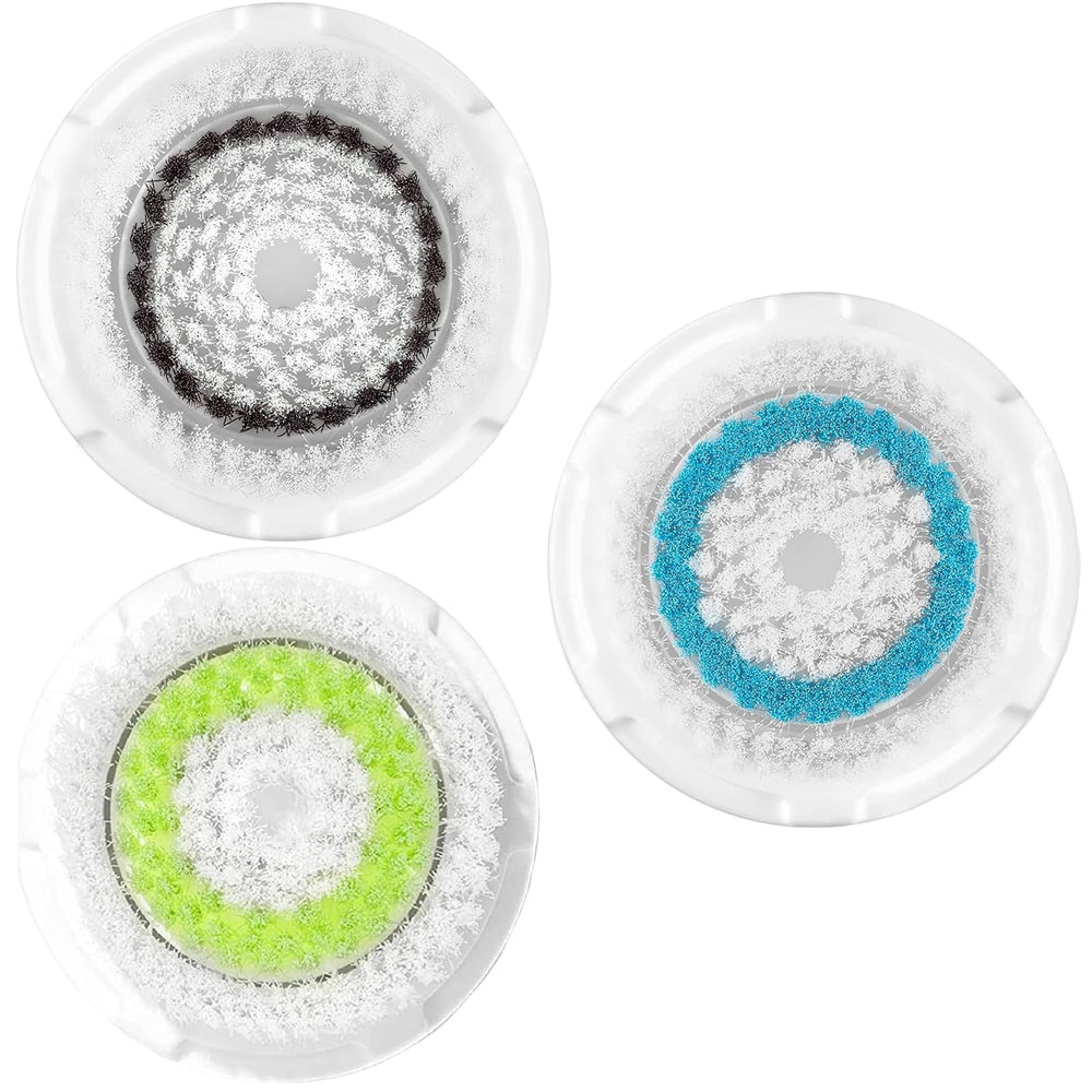 Acosexy tête-brosse visage bleu pour nettoyage en profondeur et douceur