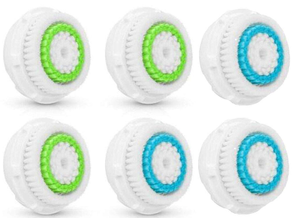 Remplacements 6-pack Acosexy pour brosse visage pratiques et hygiène