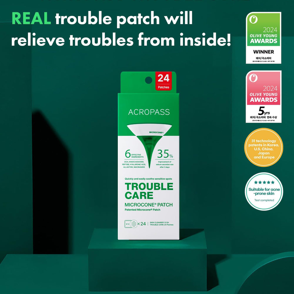 Acropass Trouble Care Patch application facile, port discret et efficace.