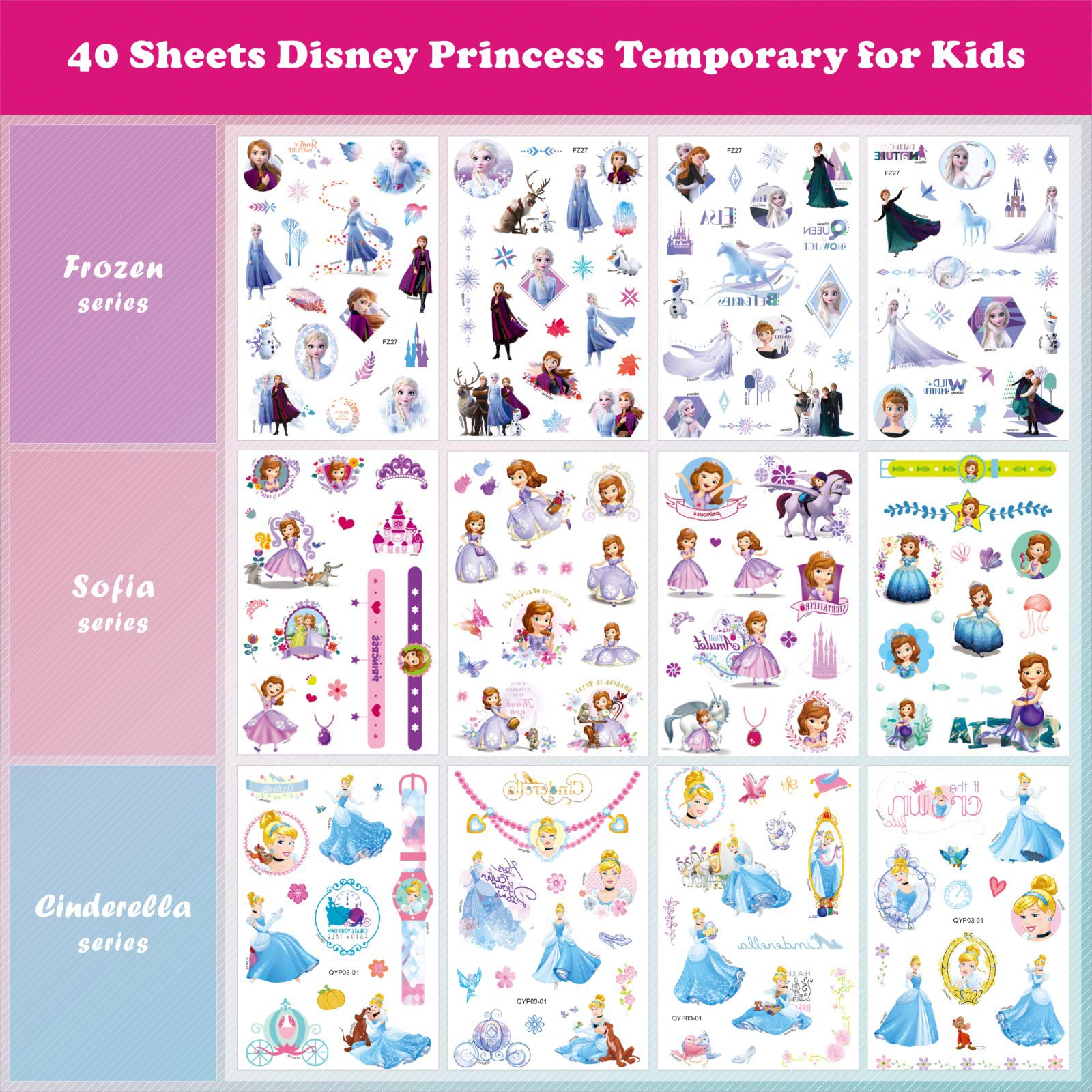 ACSAUMMY Tatouages Souris – motifs adorables, parfait pour activités scolaires ou fêtes.