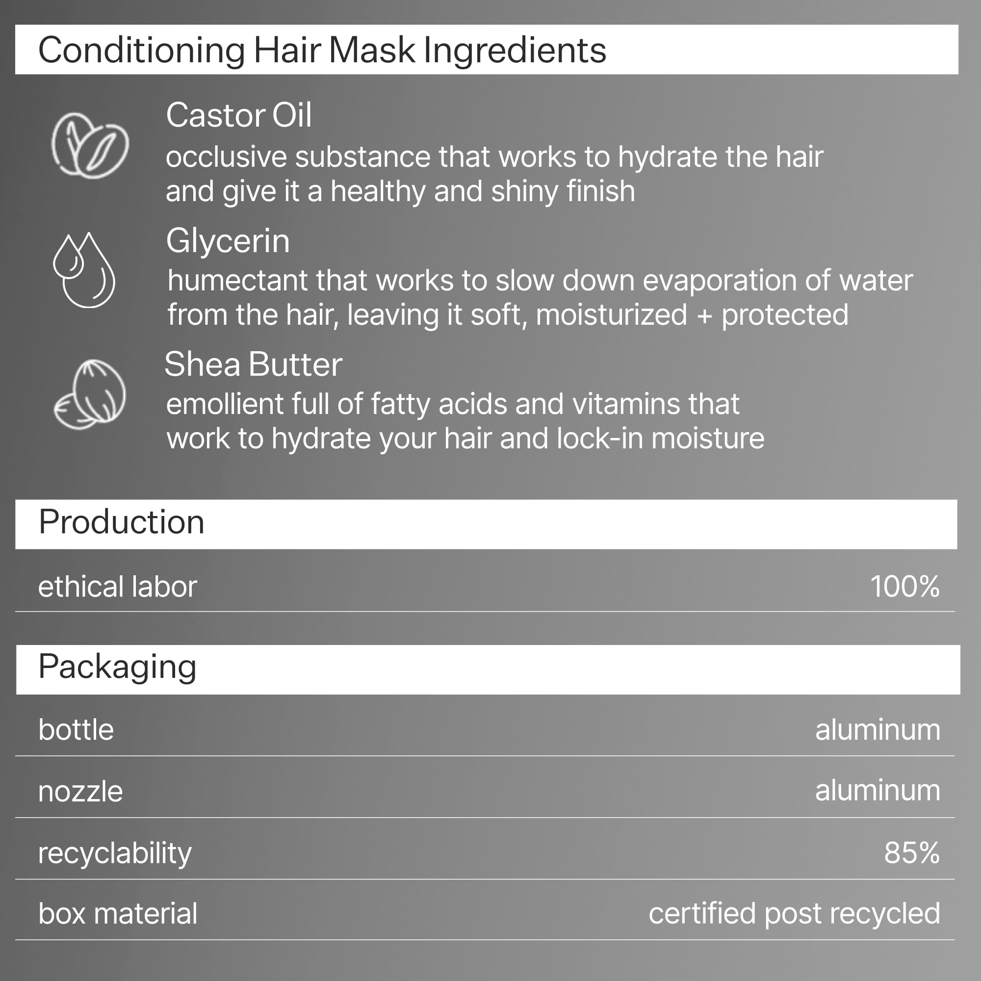 ACT+ ACRE Formule vegan et cruelty-free pour soin capillaire