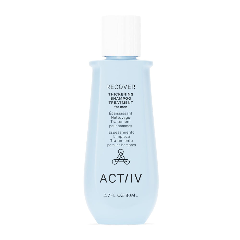 ACTIIV Recover Shampoing Renforcement Cheveux Homme 80 ml, pour une apparence plus épaisse