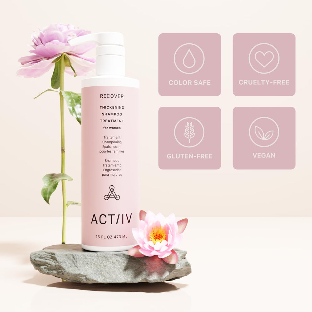 Shampoing ACTIIV Recover compatible color-safe et vegan pour tous types