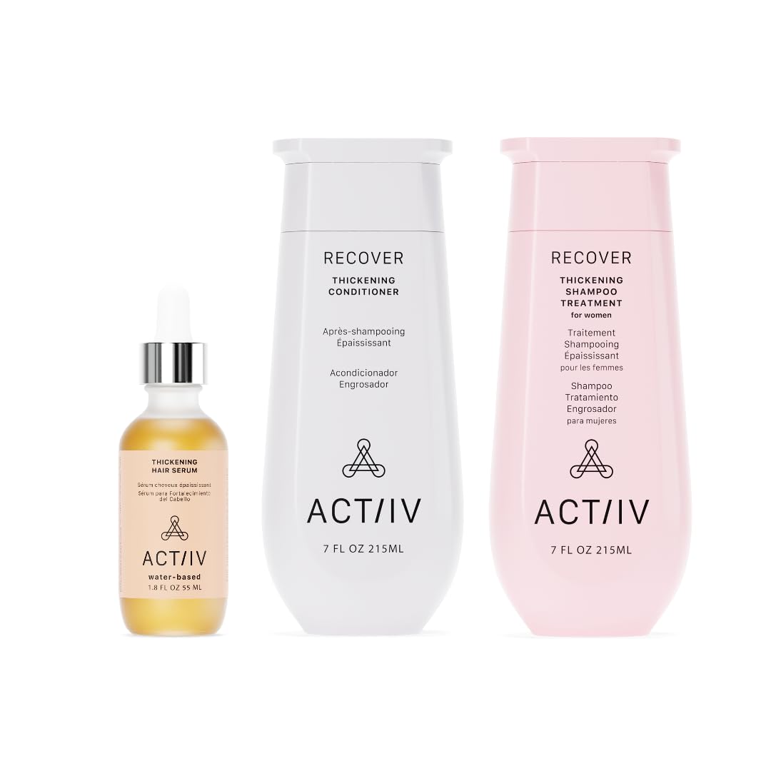 Actiiv Recover Shampooing: bouteille lumineuse favorisant un cuir chevelu sain et cheveux volumisés