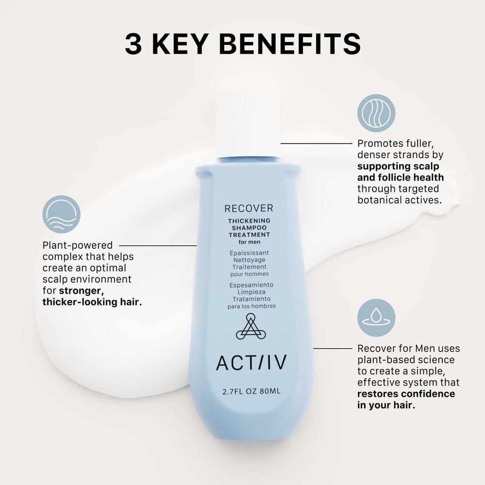 ACTIIV Recover Texture Cremeuse Shampoing, texture riche pour soin en profondeur