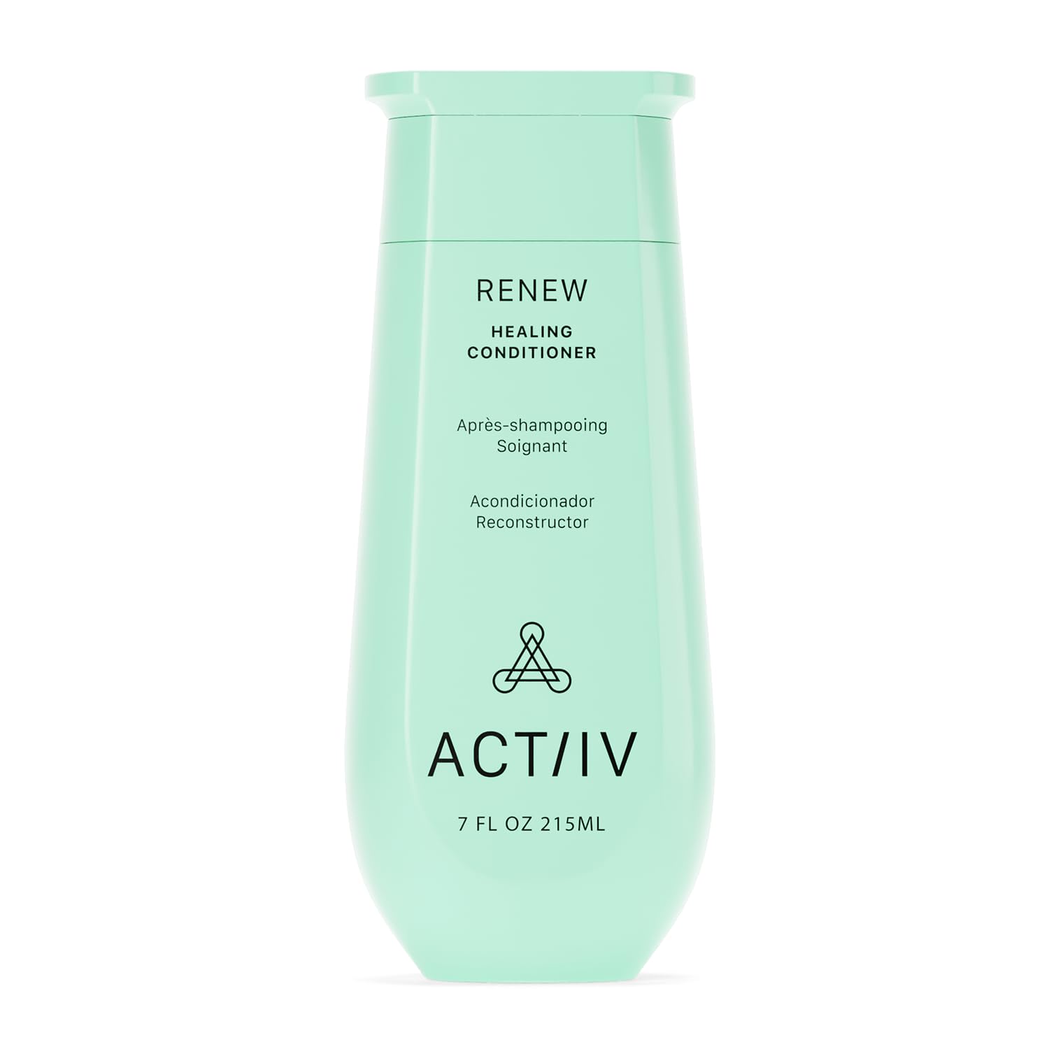 ACTIIV Renew: bouteille du soin réparateur pour cheveux hydratés et forts.