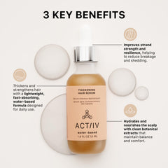 ACTIIV Sérum épaississant — application quotidienne pour densité capillaire.
