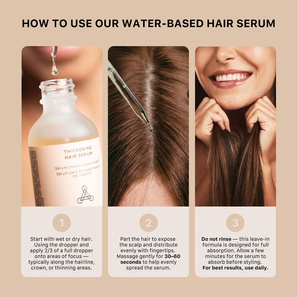 ACTIIV Sérum épaississant — texture légère qui n’alourdit pas les cheveux.