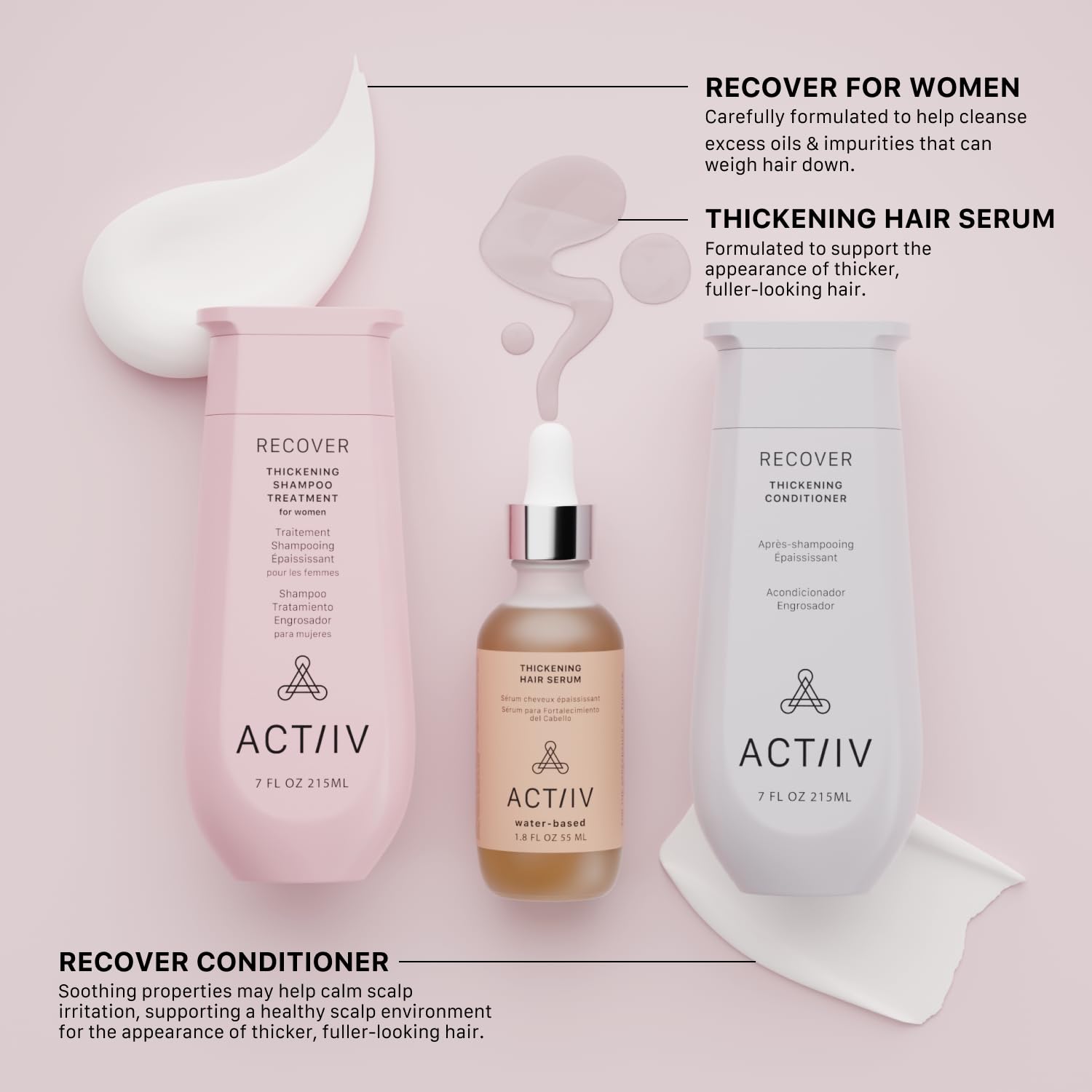 Actiiv Trio Ensemble: emballage soigné met en valeur les produits et simplifie la routine