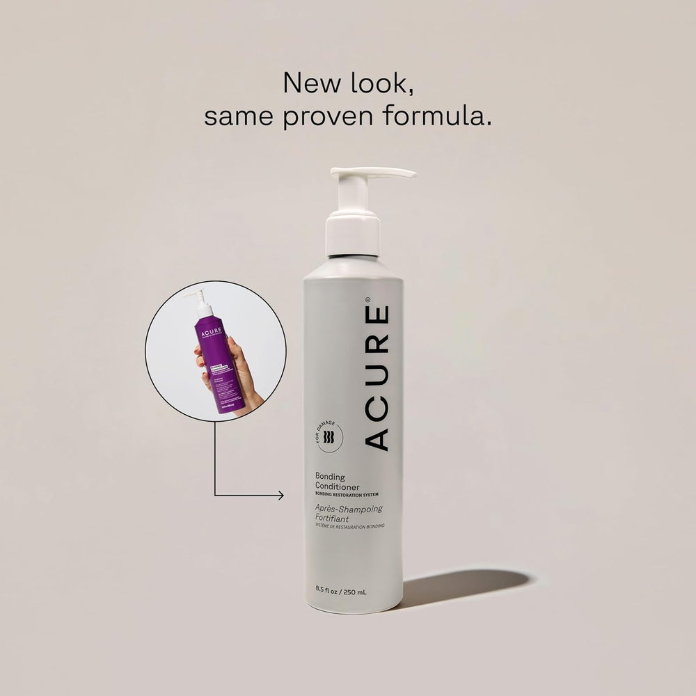 Acure Bonding Conditioner – application sur longueurs cheveux facilite le démêlage.