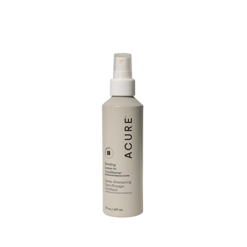 Acure Bonding – bouteille, soin sans rinçage pour cheveux secs et abîmés.
