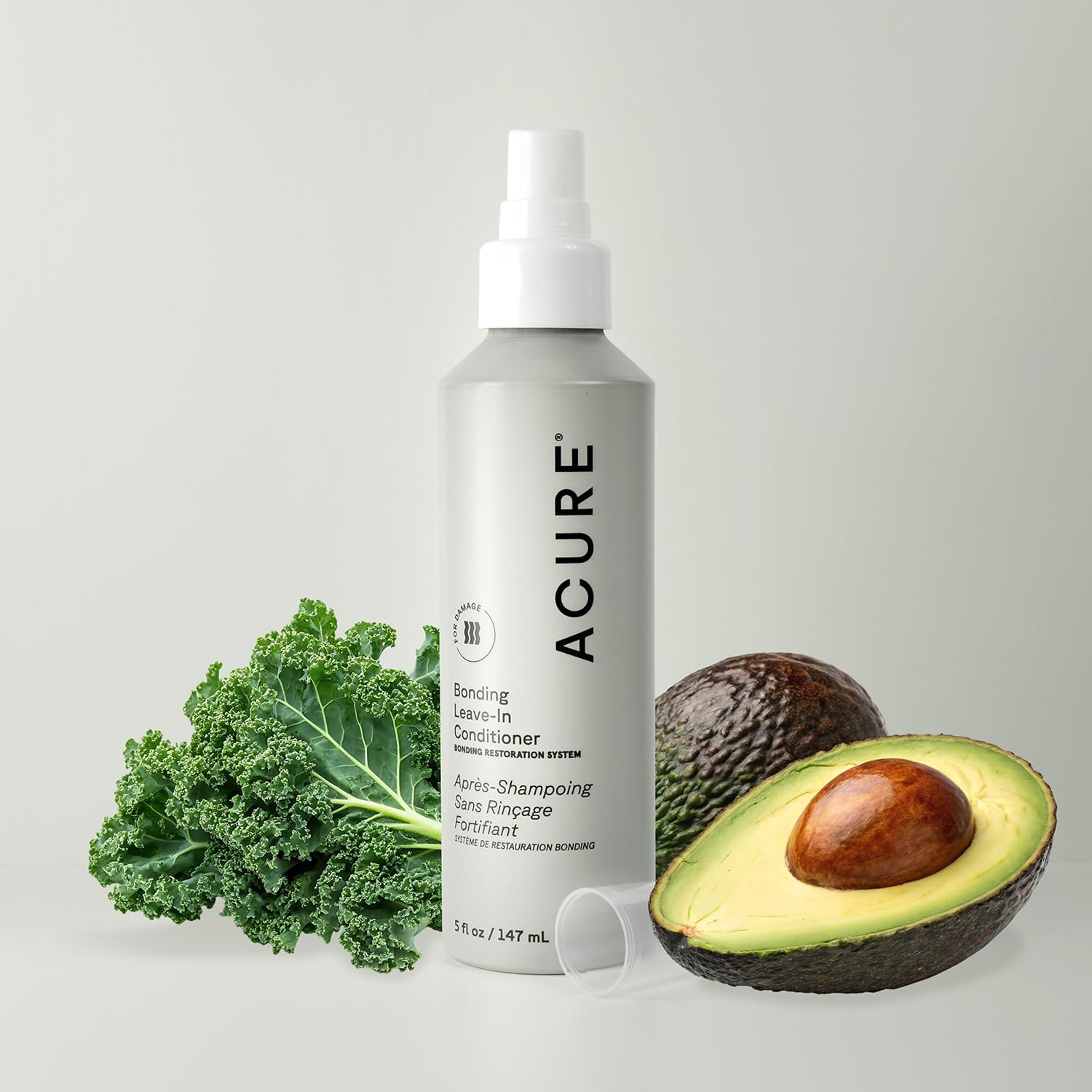 Acure Bonding – cheveux secs, hydratation légère et durable.