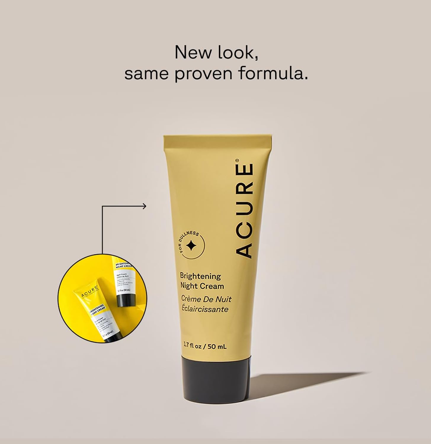 Crème Nuit Acure – texture veloutée offrant une hydratation nocturne confortable.