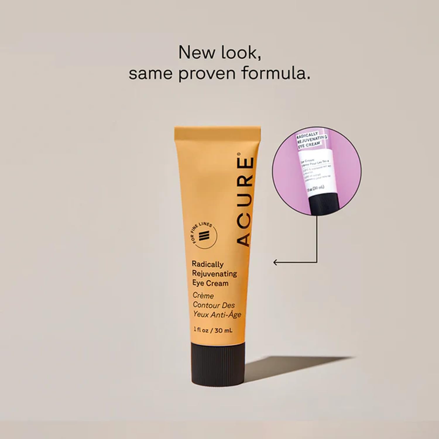 Acure Crème Yeux Rajeunissante, application délicate autour des yeux pour un regard apaisé.