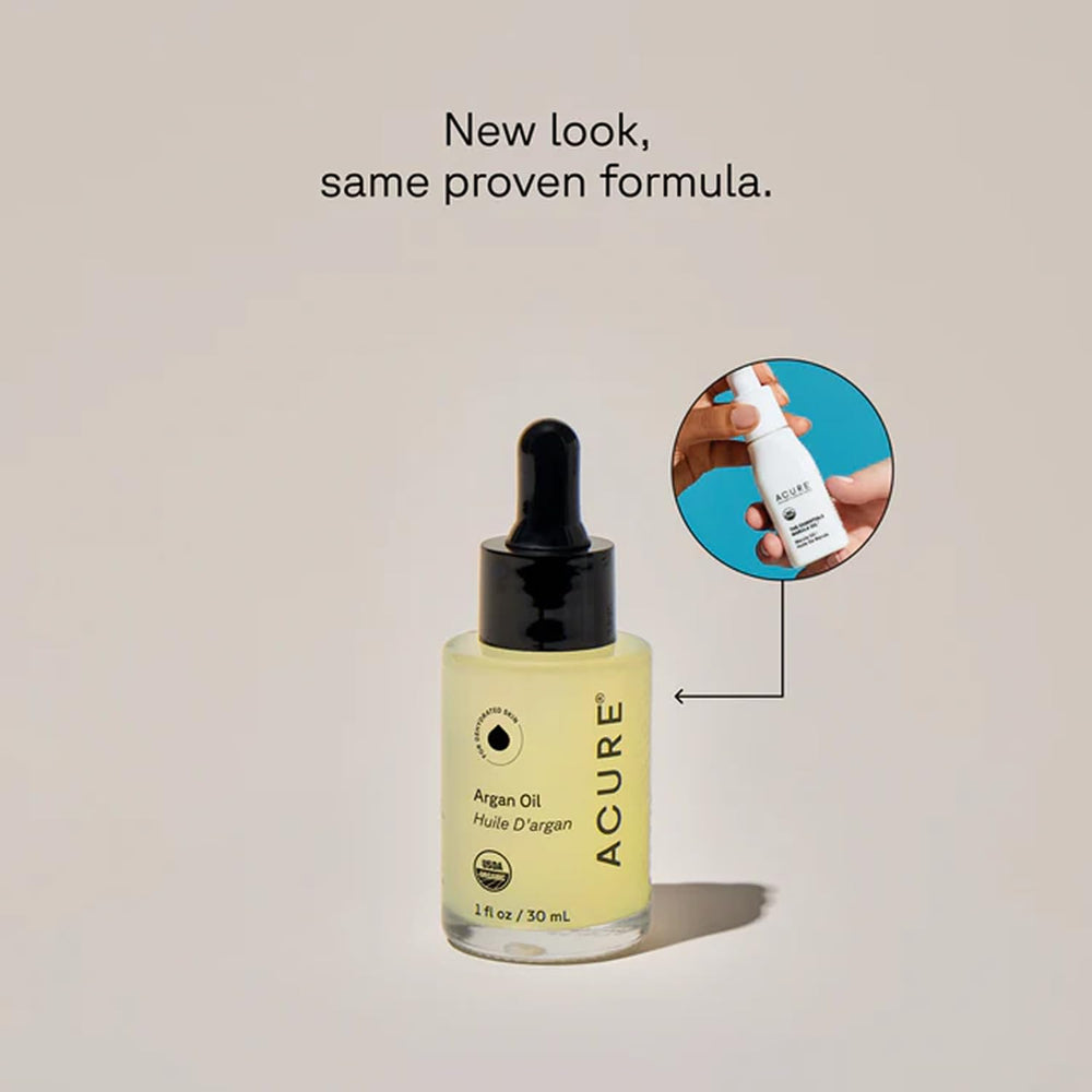 Acure huile d argan Essentielle pour le corps — peau douce et nourrie.