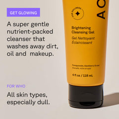 Acure gel-nettoyant visage exfoliation-douce, peau plus nette et lumineuse.