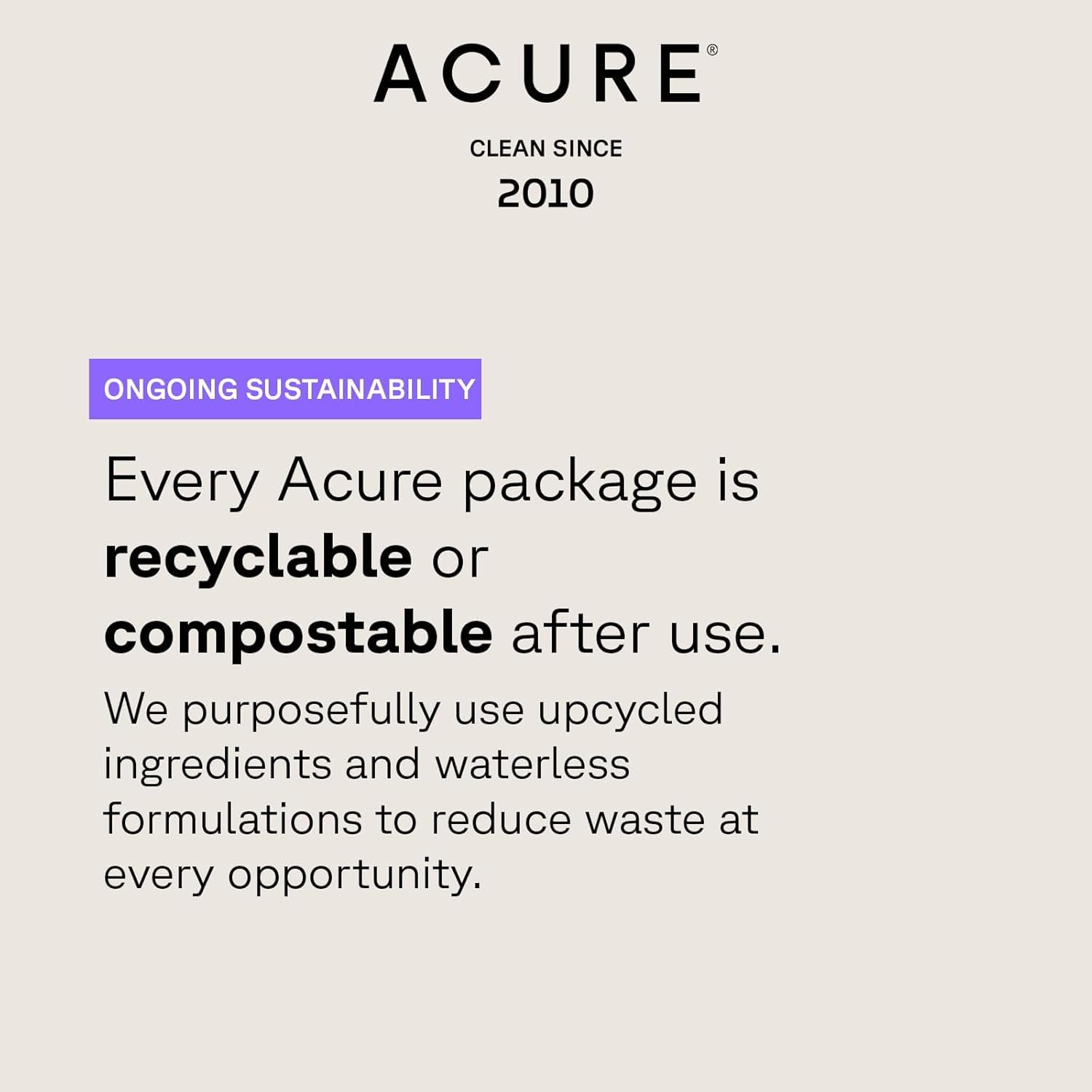 Acure Shampoing Volume Vivifiant – cheveux fins gagnent densité et mouvement après lavage.