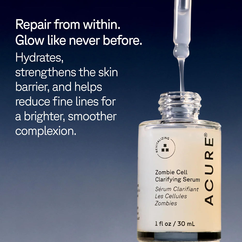 Acure Zombie Cell Serum ingrédients niacinamide – soutien potentiel de la barrière cutanée