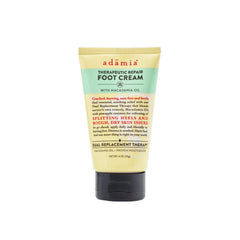 Crème Adamia pour pieds dans son tube, pratique et prête à l’emploi.