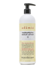 Adamia Lotion Réparation thérapeutique, bouteille 16 oz, hydratation profonde et réparation cutanée.