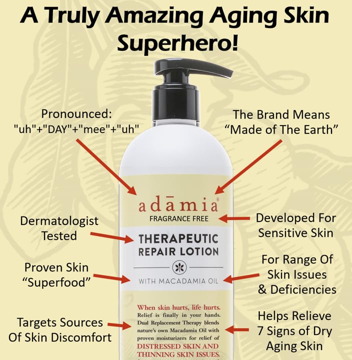 Lotion sans parfum adaptée aux peaux sensibles et allergiques.
