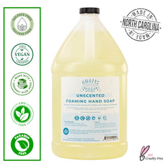 Étiquette et emballage éco-responsable Adams Handmade Soap sans parfum.