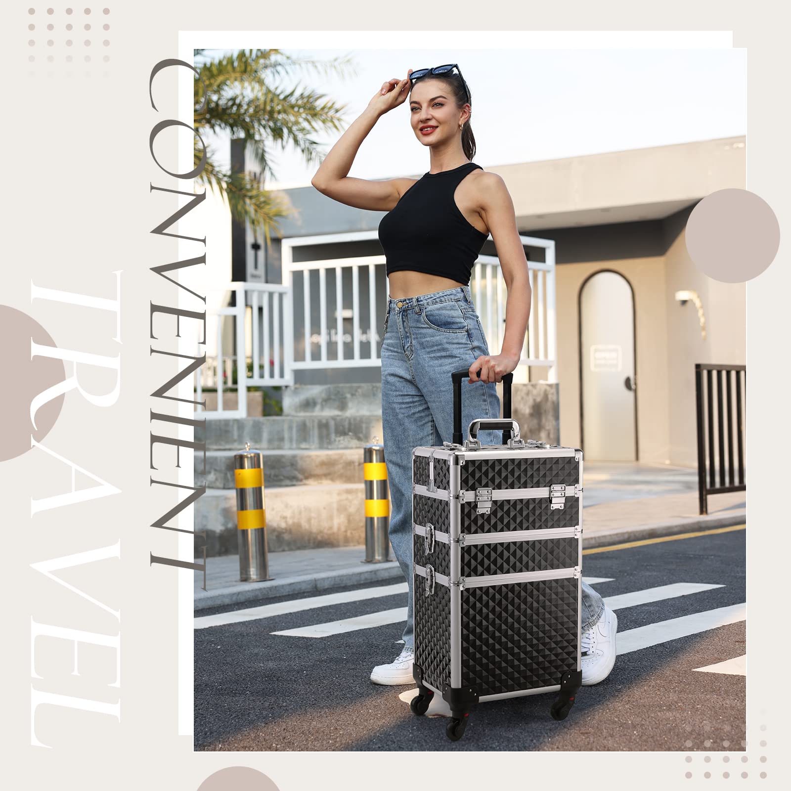 Valise Adazzo compacte et portable pour les déplacements quotidiens.