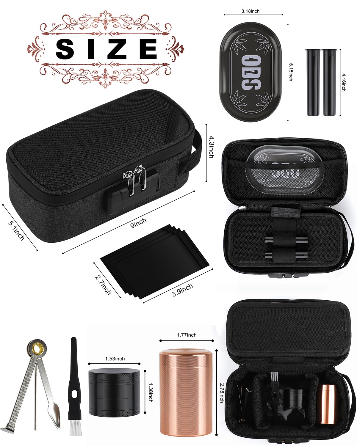 Ensemble accessoires ADCTMOB 7 pièces pour rangement clair