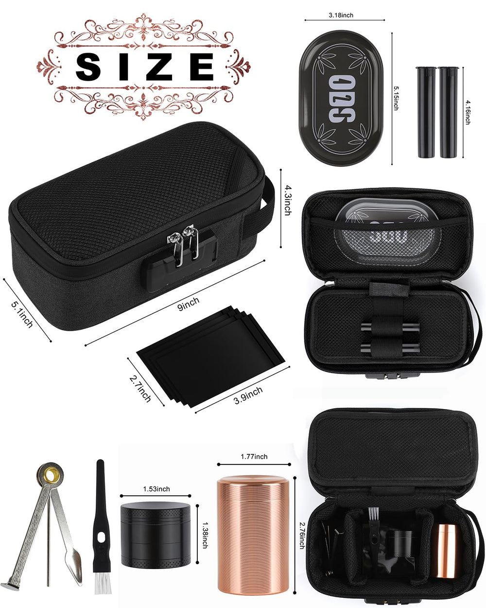 Ensemble accessoires ADCTMOB 7 pièces pour rangement clair