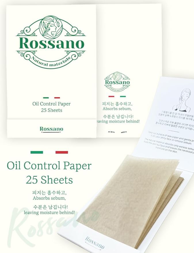 Papier ROSANO de contrôle des huiles absorbant l’excès de brillance