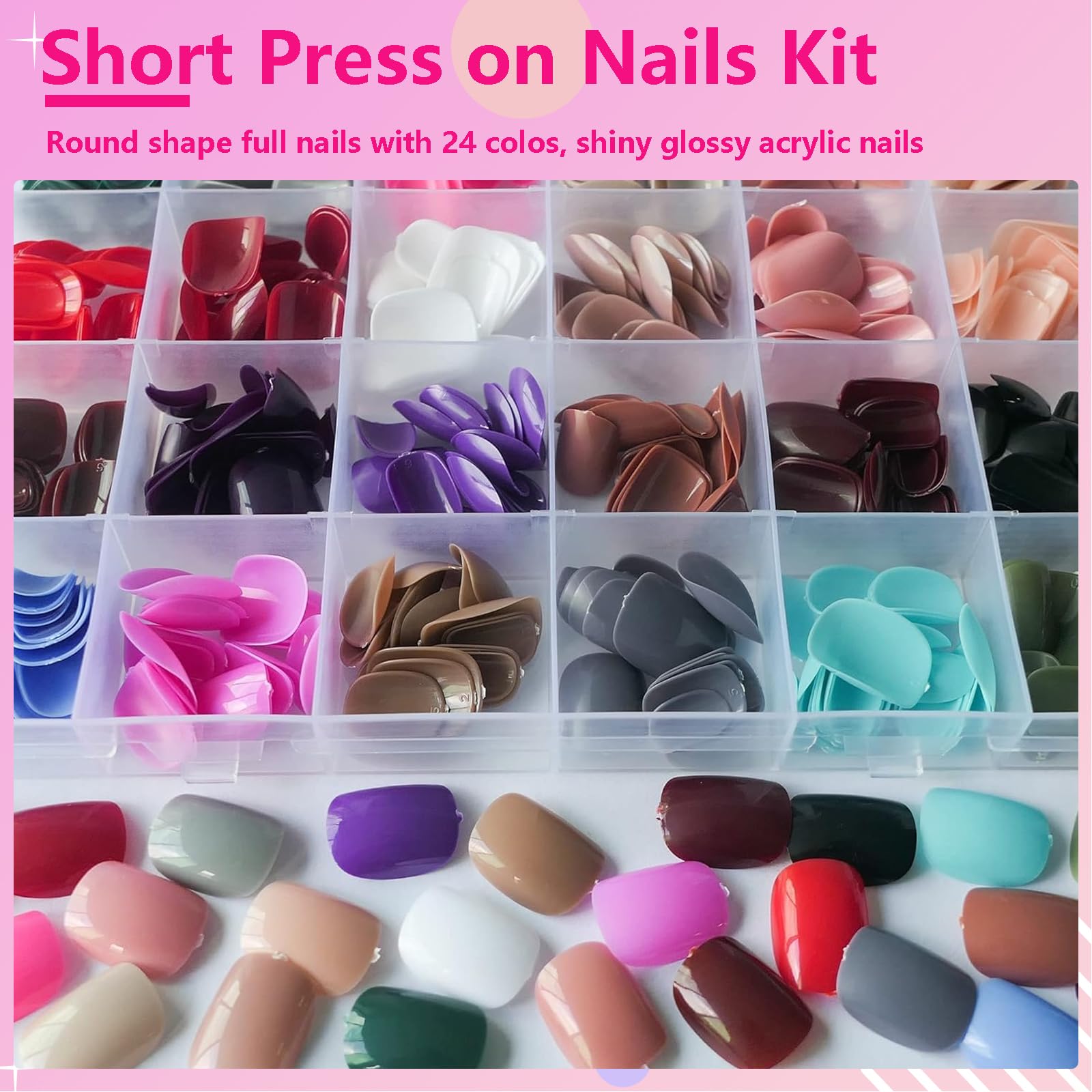 AddFavor boîte transparente facilite le rangement des faux ongles