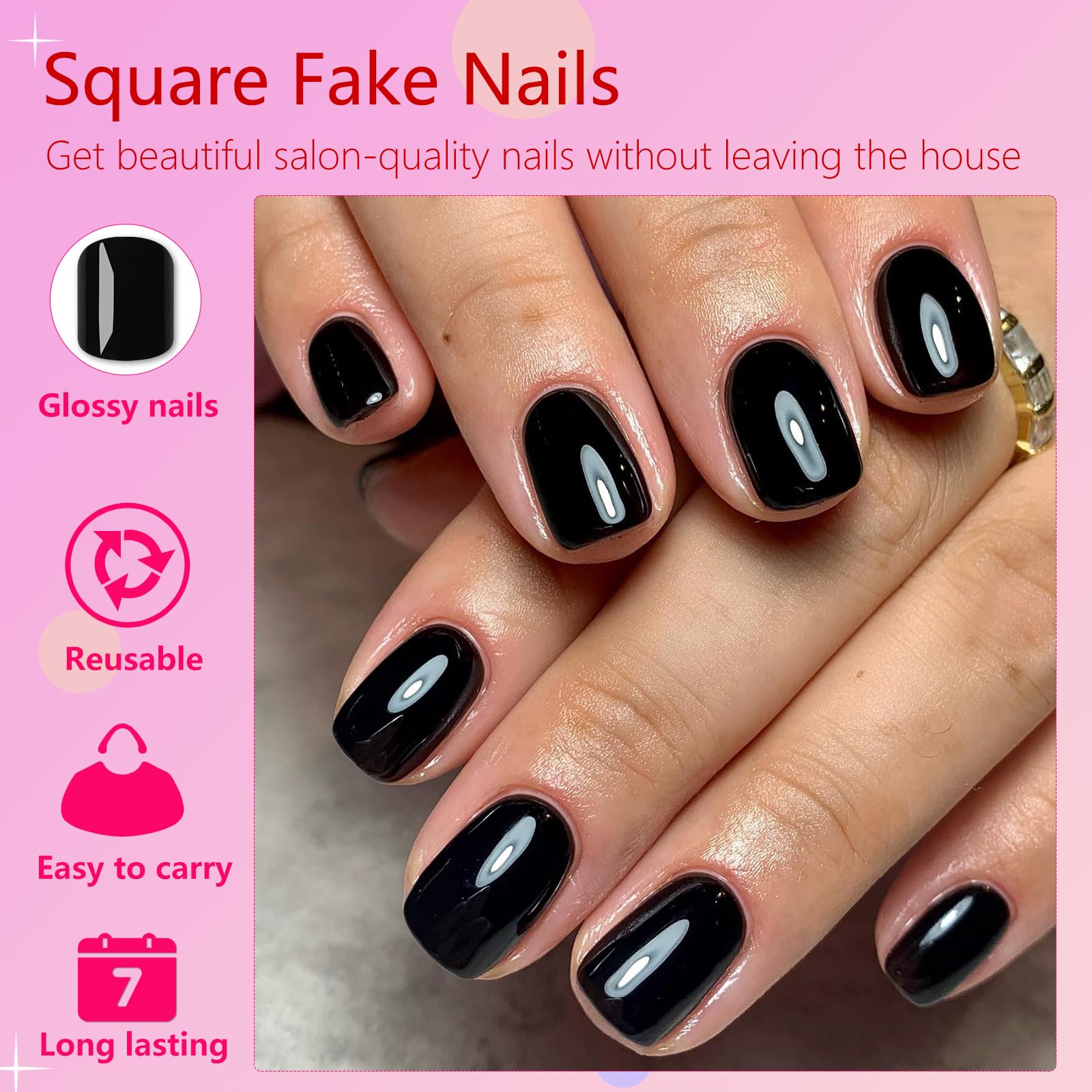 AddFavor onglets adhésifs pour ongles faciles et rapides à poser