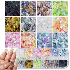 AddFavor paillettes ongles lune: brillance subtile pour des accents lunaires.