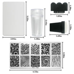 AddFavor plaque d'estampage géométrique pour motifs modernes et nets