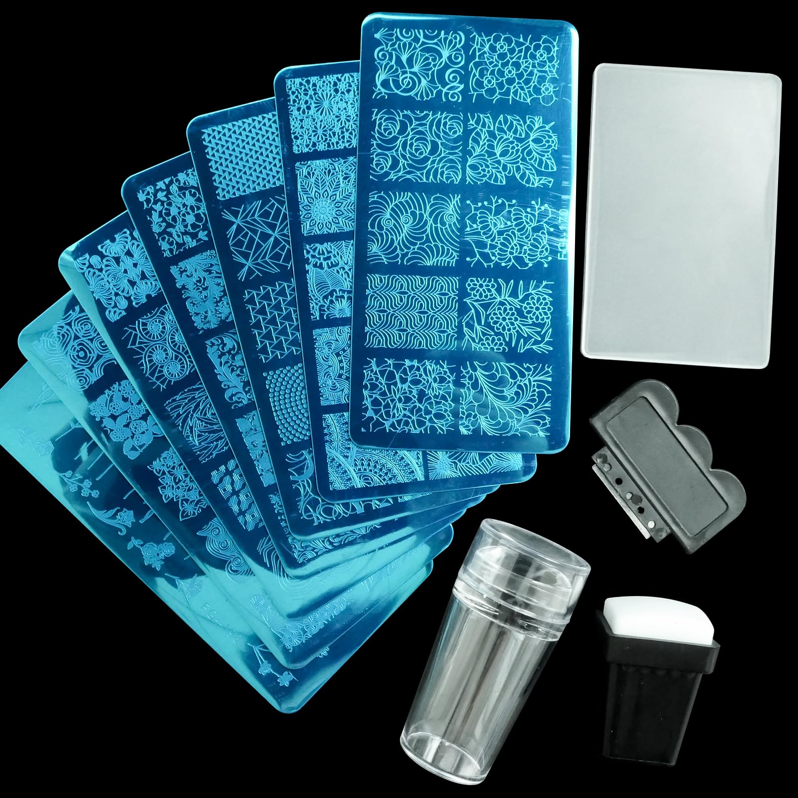 Tampon d'estampage transparent AddFavor pour suivre le motif lors de l'application