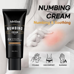 Application Adellina sur peau, texture légère et absorption rapide.