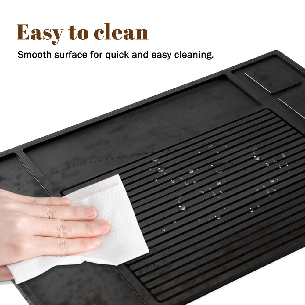 Adevar tapis barbier magnétique, rangement efficace et accessibilité immédiate.