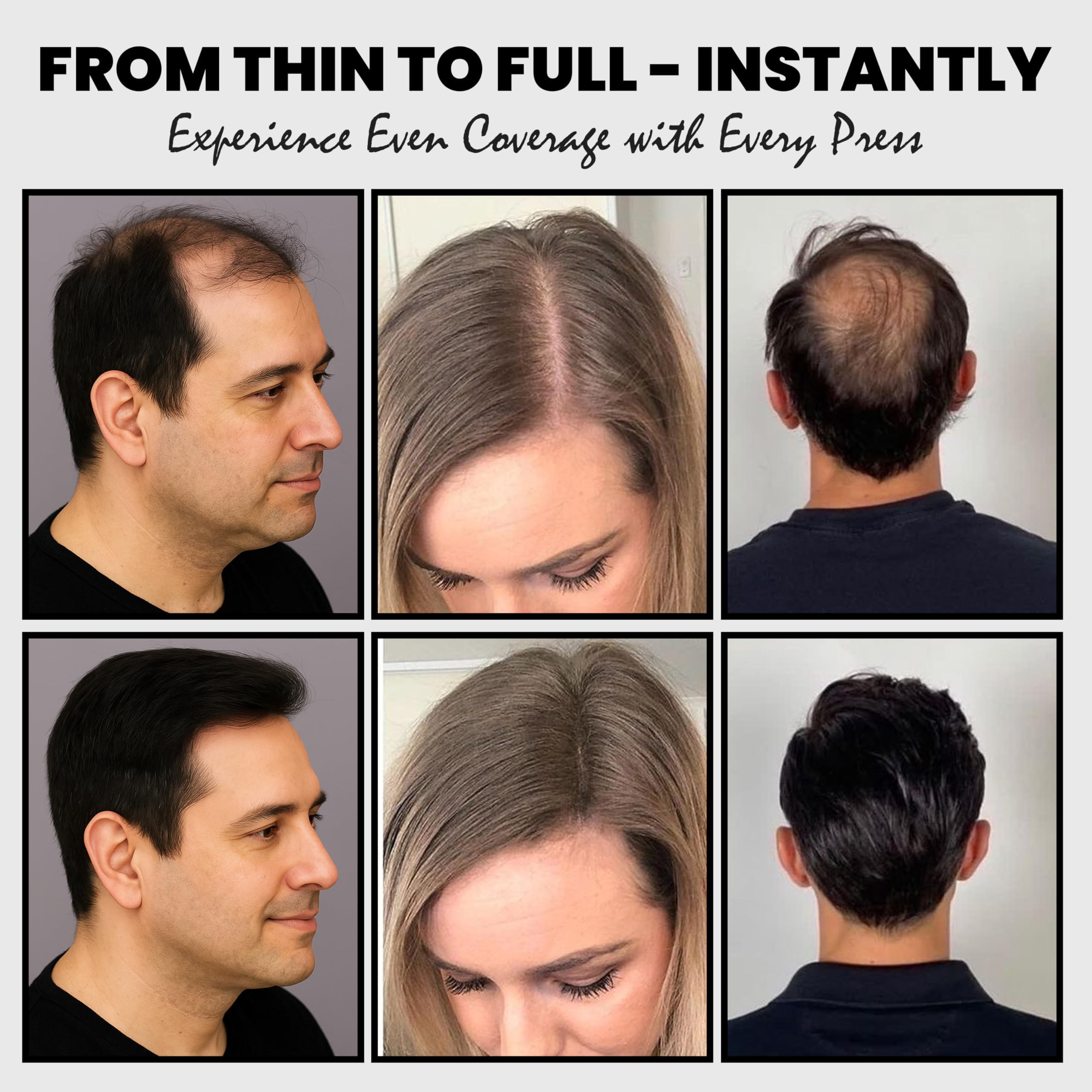 Adglamful couverture immédiate cheveux : résultat discret et harmonieux pour un look réhaussé.