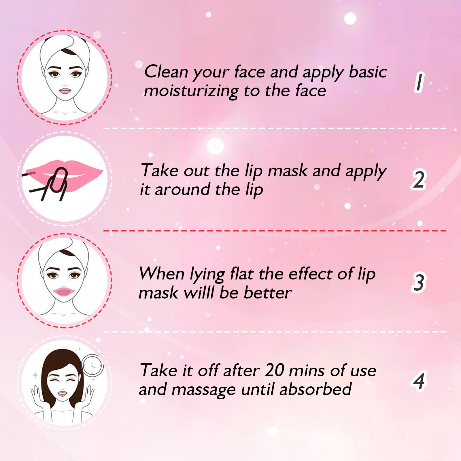 Masque levres Adofect collagene, apaisant contre irritations et tiraillements.