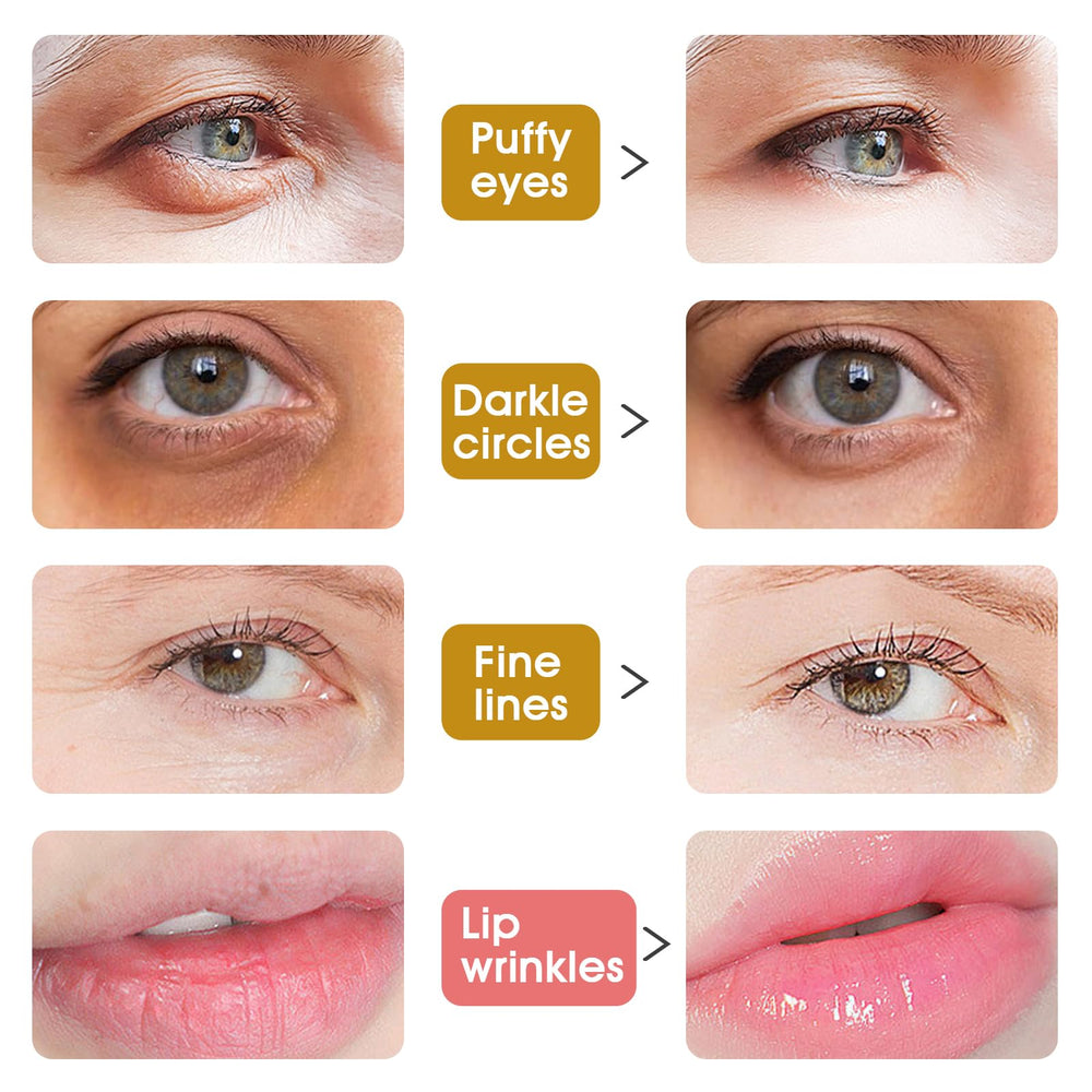 Masque lèvres Adofect or 24K patch: hydratation et douceur autour des lèvres.
