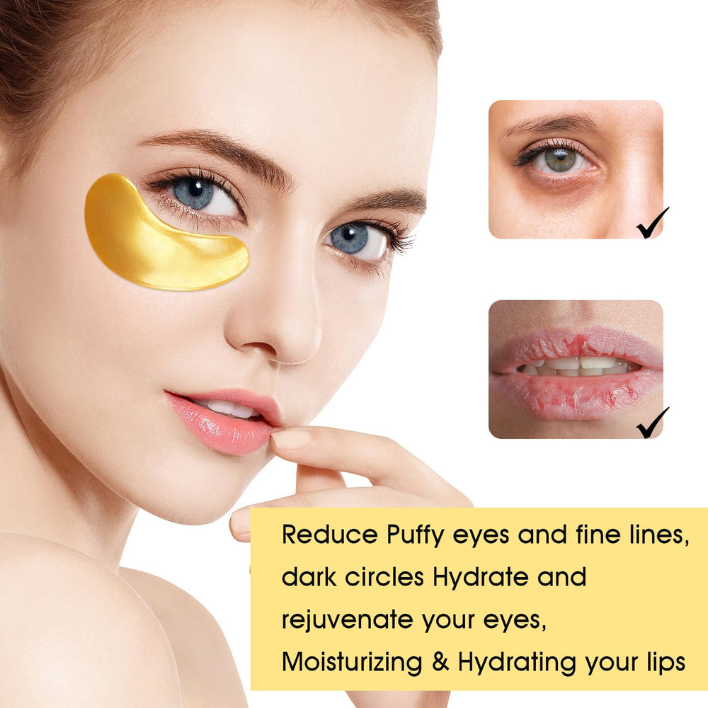 Masque levres Adofect Or Cristal offre hydratation et douceur durable.