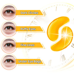 Patch yeux Adofect or 24k, stimule légèrement la circulation et l'éclat.