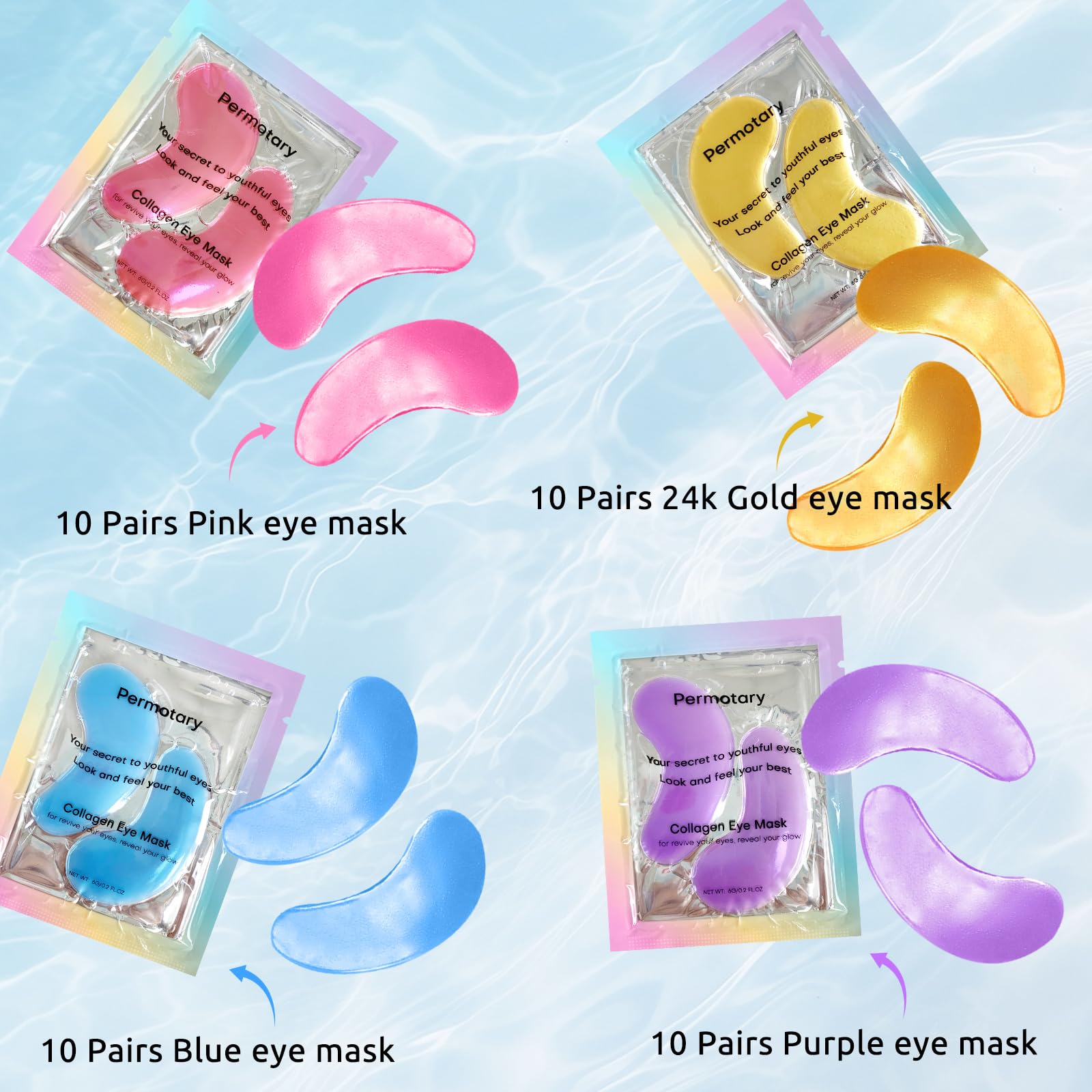 Adofect patchs yeux idéaux pour un soin spa a domicile et détente.