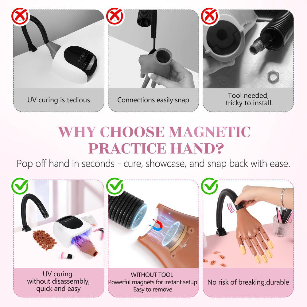Adonafy embouts ongles forme T sécurisés pour sessions d'entraînement fiables