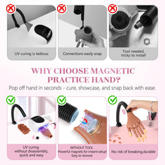 Adonafy embouts ongles forme T sécurisés pour sessions d'entraînement fiables