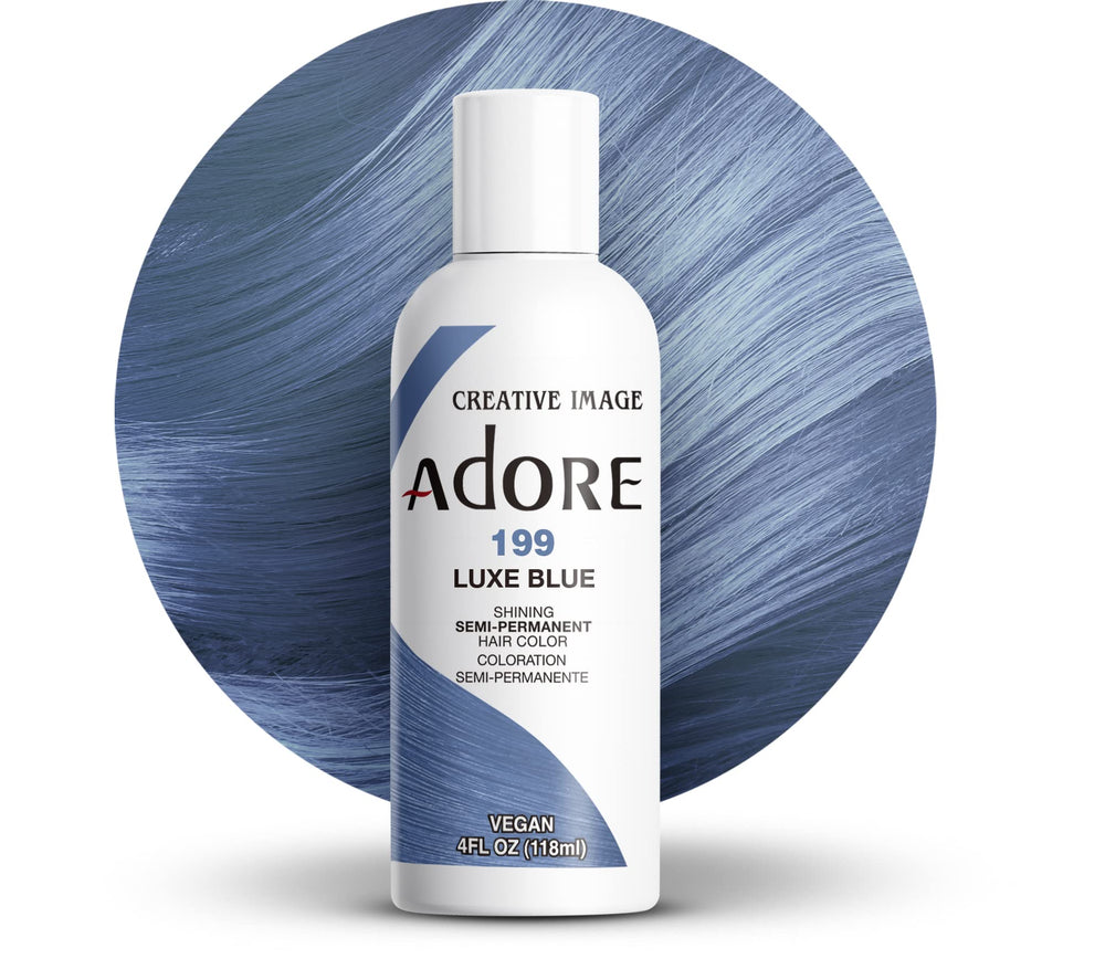 Adore 199 Luxe Bleu : Bouteille prête à l’emploi pour une couleur vive