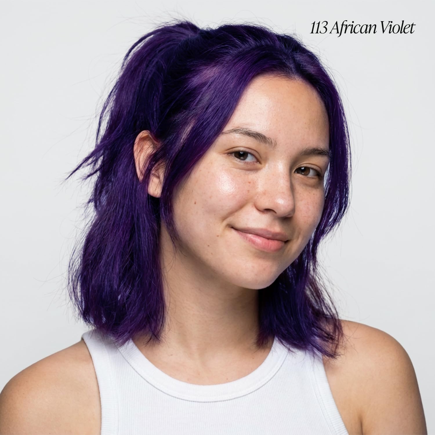 Adore application couleur cheveux violet — facile et universelle pour tous types.