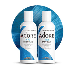 Bouteille Adore Bleu Bébé prête à l'emploi pour une couleur durable.